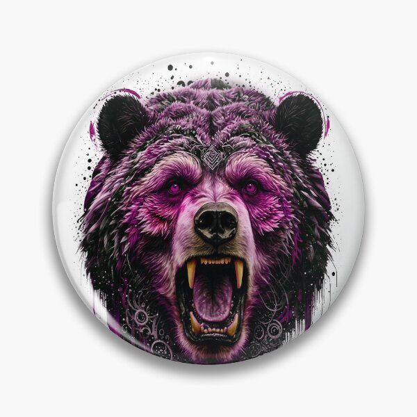 Item preview, Bear Abstract Art - PINK designed and sold by StefAnimal.