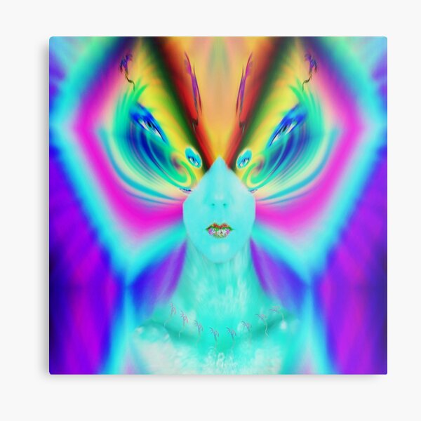 She Who Sees All Metal Print