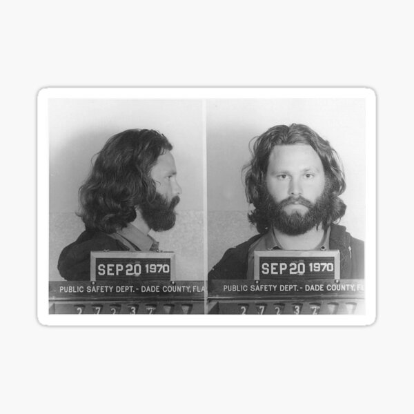 Item preview, Jim Morrison Mugshot 1970 | TheAmericanPoet | The Doors designed and sold by TheAmericanPoet.