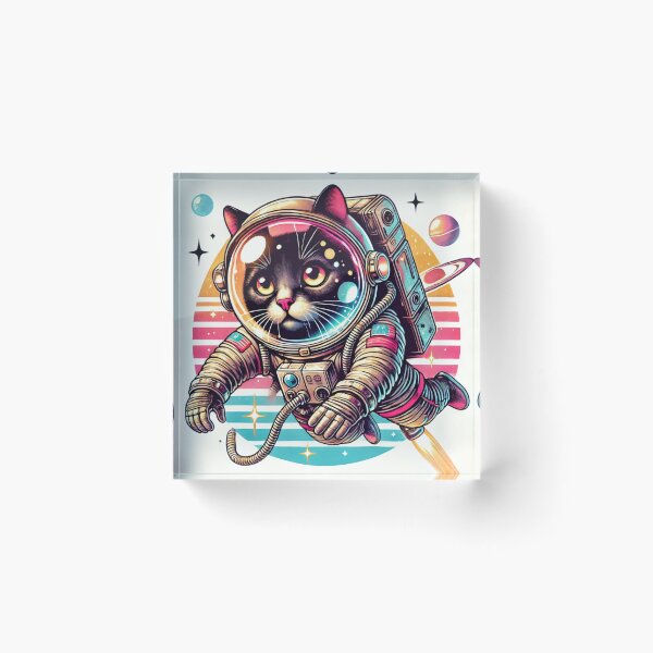 Item preview, Cosmic Astronauta Cat designed and sold by Mapsart-.