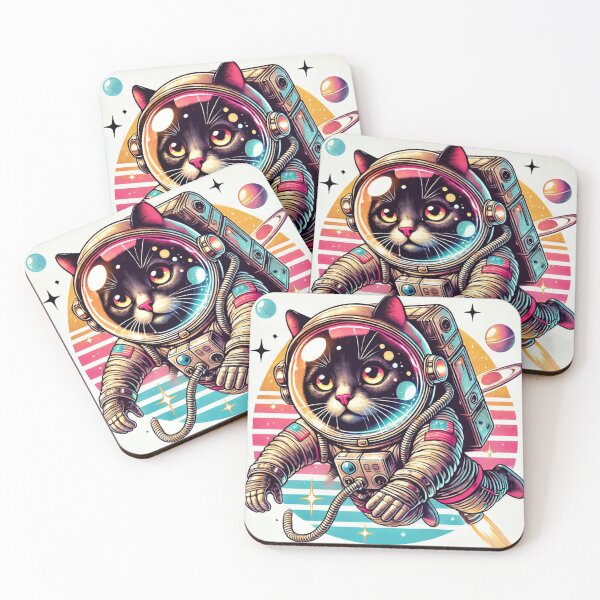 Item preview, Cosmic Astronauta Cat designed and sold by Mapsart-.