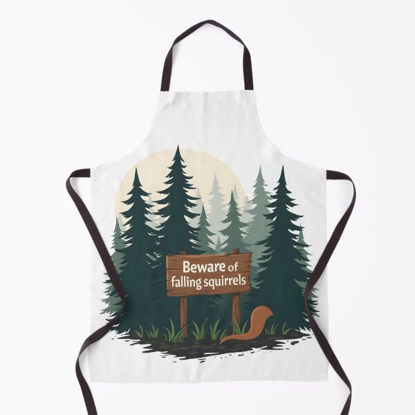 Item preview, Beware of falling squirrels T-shirt designed and sold by likeforcode.