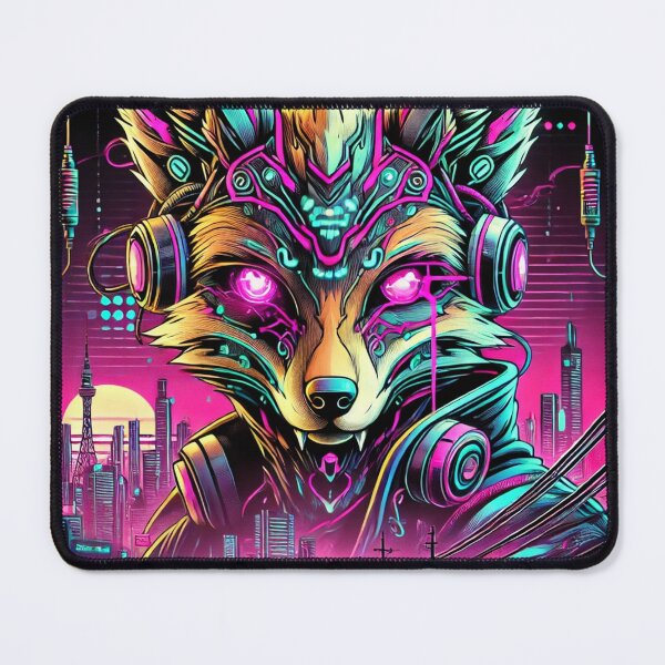 Item preview, Neon Cyberpunk Fox designed and sold by Mapsart-.