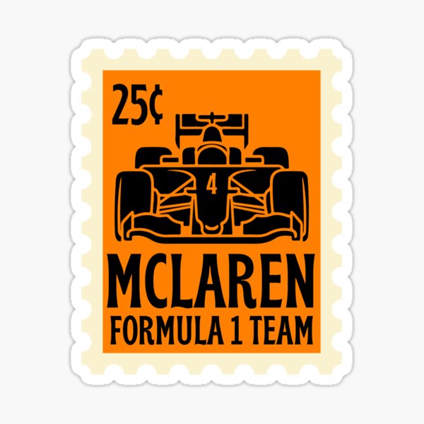 Vista previa del artículo con la obra «Sello de F1 de Norris McLaren», diseñado y vendido por AquaCultured.