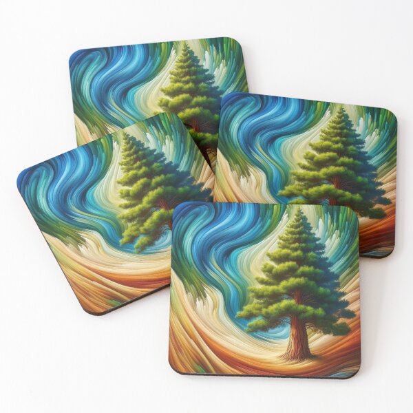 Item preview, Abstract Pine Tree designed and sold by Myra365Art.