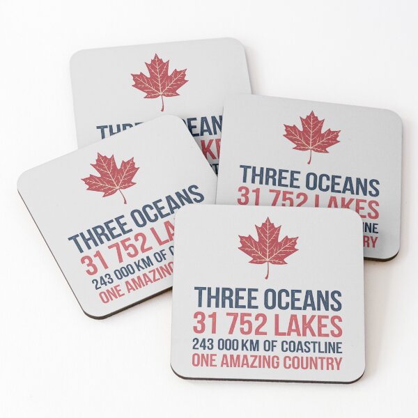 Item preview, Canada Three Oceans 31752 Lakes 243000Km Of Coastline One Amazing Country designed and sold by HowToCanadian.