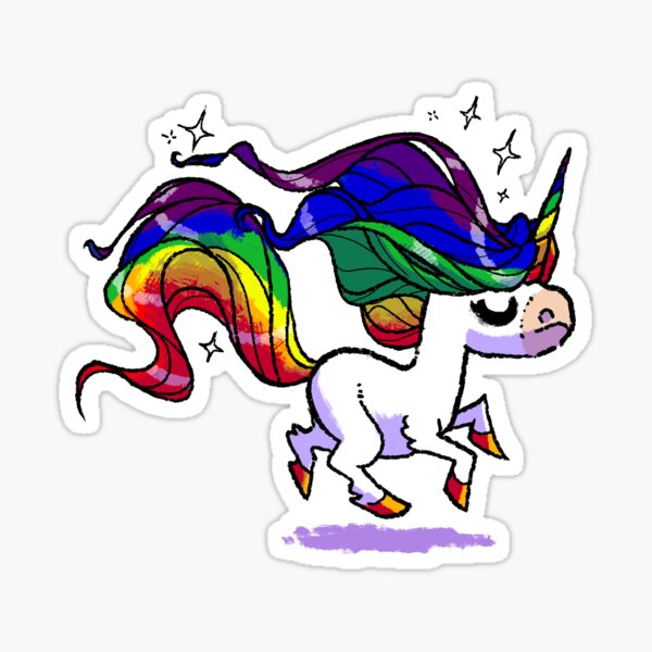 Pride Rainbow Unicorn Sticker
