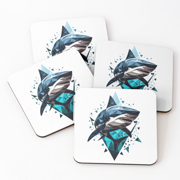 Item preview, Shark Shape Art - Blue designed and sold by StefAnimal.