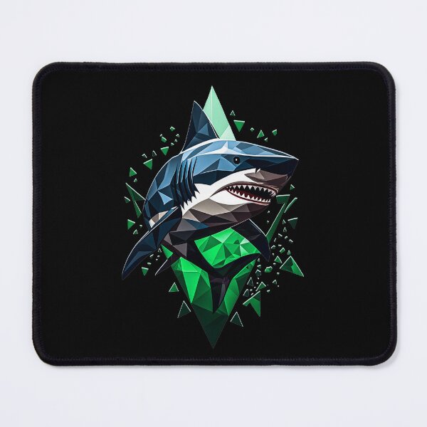 Item preview, Shark Shape Art - Green designed and sold by StefAnimal.
