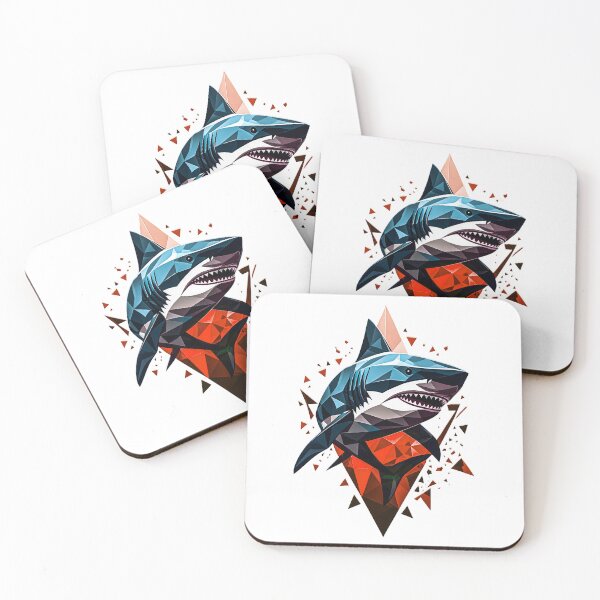 Item preview, Shark Shape Art - Red designed and sold by StefAnimal.