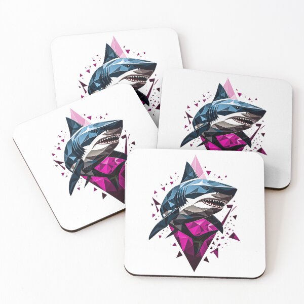 Item preview, Shark Shape Art - Pink designed and sold by StefAnimal.
