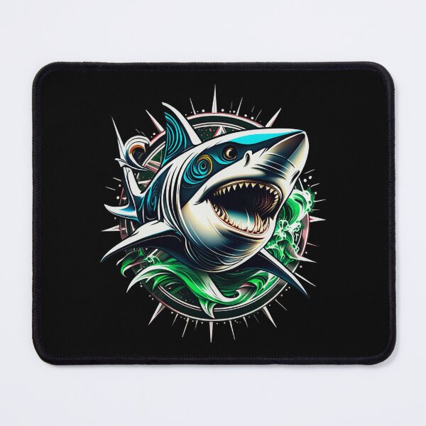 Item preview, Shark Art - Green designed and sold by StefAnimal.