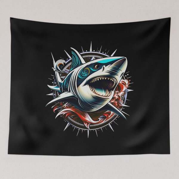 Item preview, Shark Art - Red designed and sold by StefAnimal.