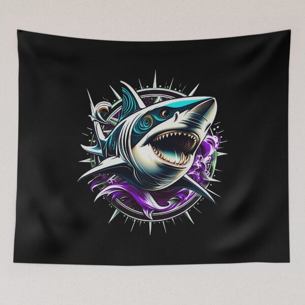 Item preview, Shark Art - Purple designed and sold by StefAnimal.