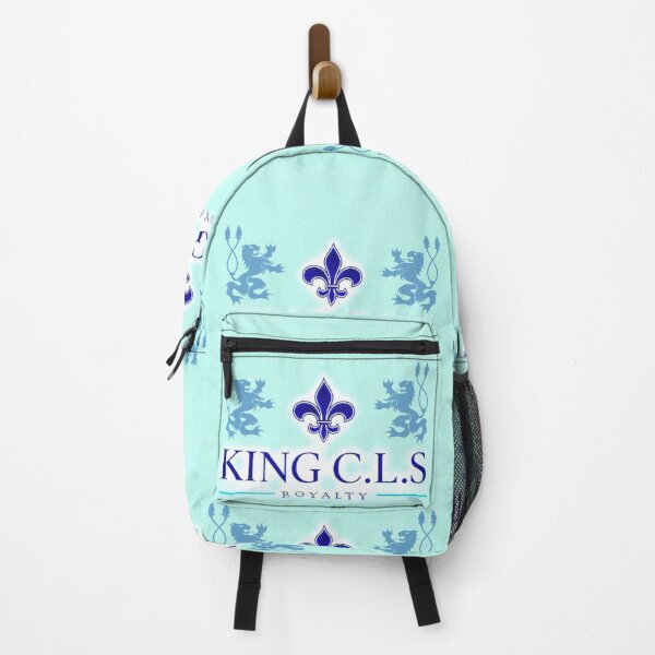 Item preview, King C.L.S Royalty Double Lion Fleur De Lis | Aqua Blue | Royal Blue | Pale Blue | Turquoise Blue  designed and sold by Kingcls.