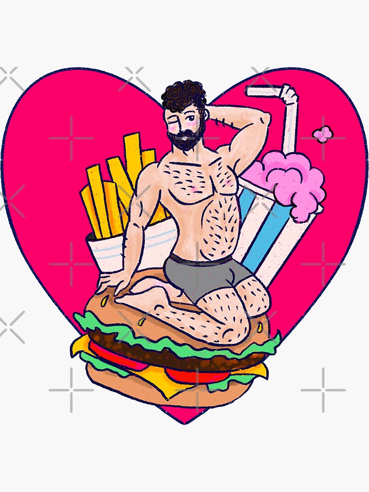 Thumbnail 3 of 3, Sticker, Hungry? designed and sold by Flickingjane.