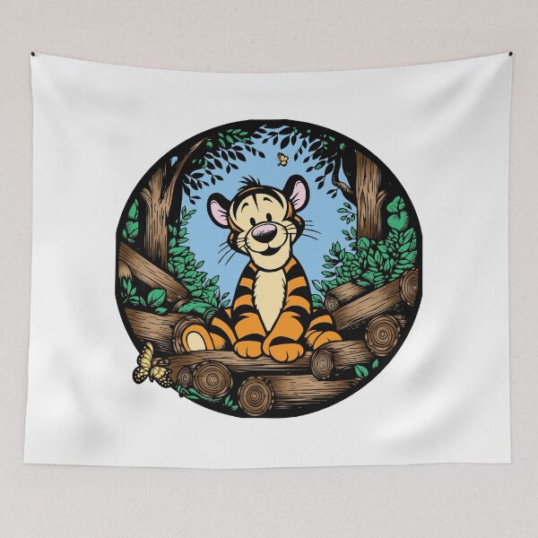 Item preview, Tiger in the Woods designed and sold by AmazingArtMandi.