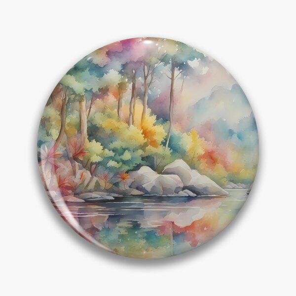 Item preview, Rainbow Coloured Fall Woods designed and sold by CalmnessbyChoice.