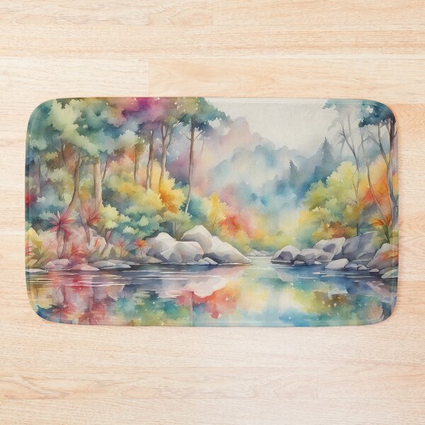 Item preview, Rainbow Coloured Fall Woods designed and sold by CalmnessbyChoice.