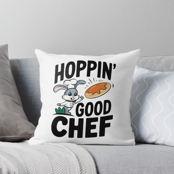 Item preview, Hoppin’ Good Chef Cute Bunny Cooking Pancakes designed and sold by Trend Pixel Co..