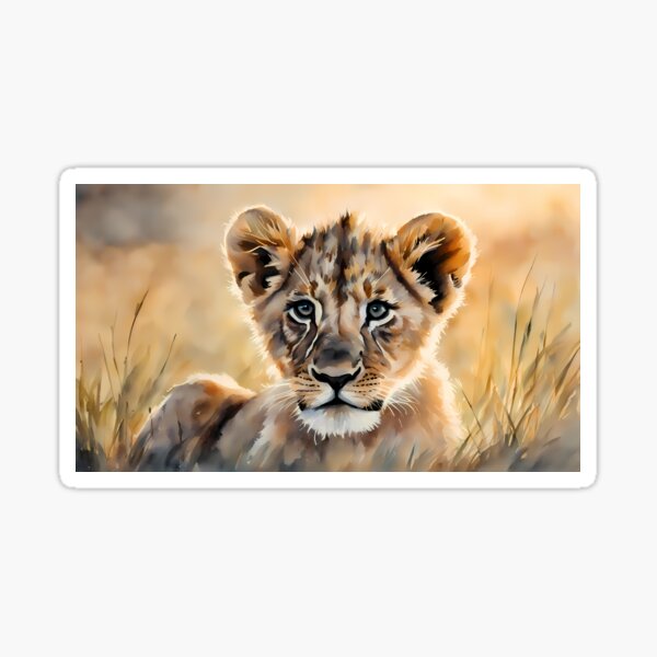 Item preview, Cute Baby Lion Cub designed and sold by BookCovered.