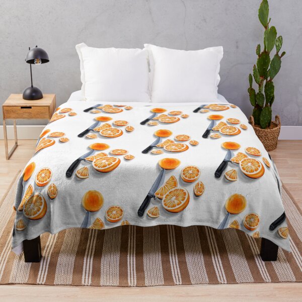 Item preview, Juicy oranges, with orange slices and a silver knife designed and sold by katecheerycake.