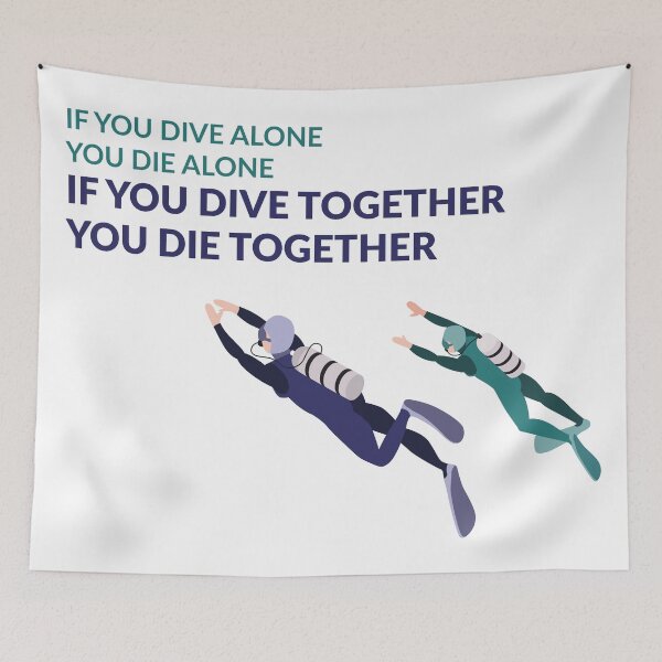 Item preview, If You Dive Alone designed and sold by Passion-Palette.