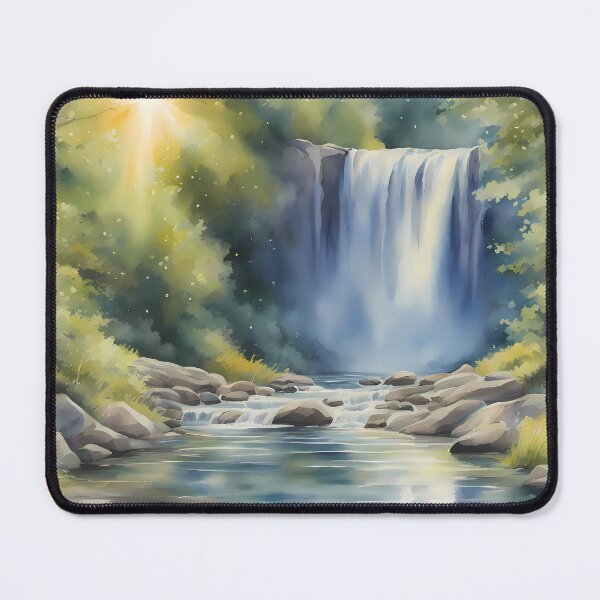 Item preview, Meditative Waterfall Art designed and sold by CalmnessbyChoice.