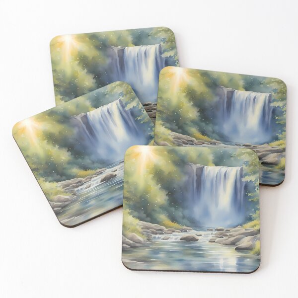 Item preview, Meditative Waterfall Art designed and sold by CalmnessbyChoice.