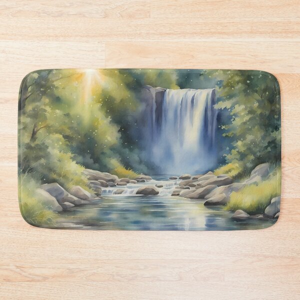 Item preview, Meditative Waterfall Art designed and sold by CalmnessbyChoice.