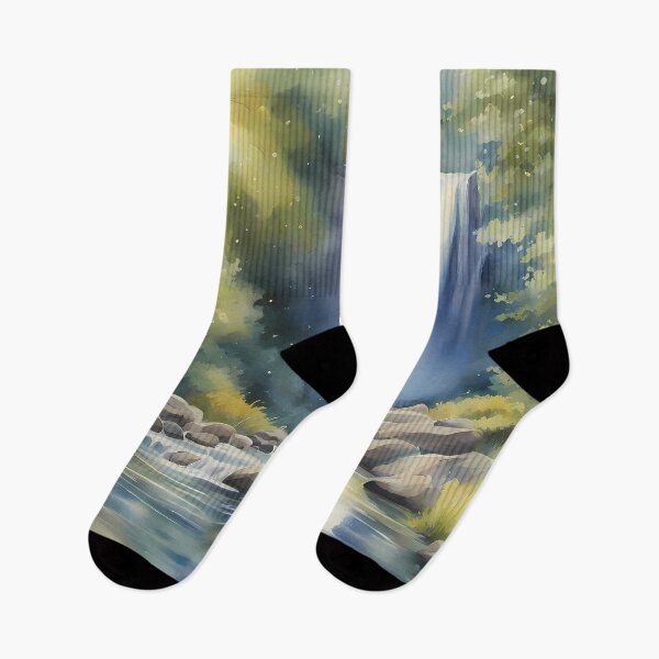Item preview, Meditative Waterfall Art designed and sold by CalmnessbyChoice.