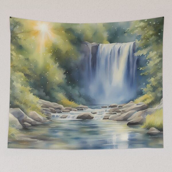 Item preview, Meditative Waterfall Art designed and sold by CalmnessbyChoice.