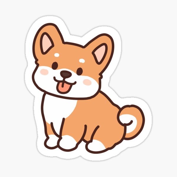 Vista previa del artículo con la obra «lindo corgi», diseñado y vendido por Cute World.
