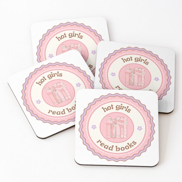 Item preview, Pink Hot Girls Read Books Badge designed and sold by Mollysb428.