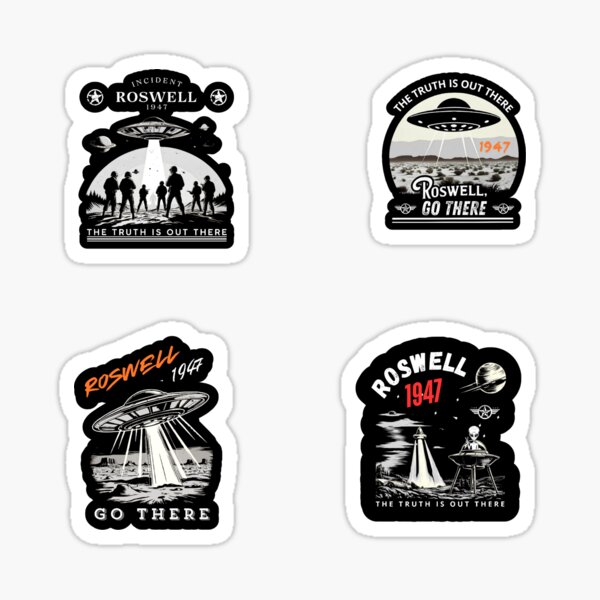 Item preview, Roswell 1947 sticker pack designed and sold by UFO-ART.