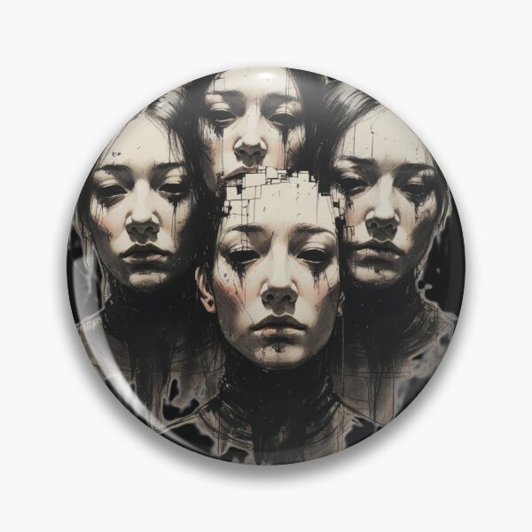 Item preview, Obscured Trio in Ink designed and sold by SuperNerdStore.