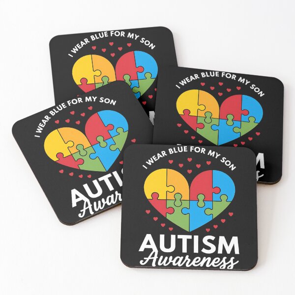 Item preview, I Wear Blue For my son Autism Awareness men women kids mom, autism awareness month designed and sold by BLZART.