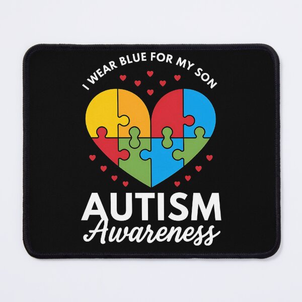 Item preview, I Wear Blue For my son Autism Awareness men women kids mom, autism awareness month designed and sold by BLZART.