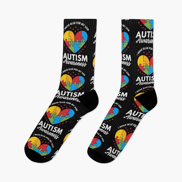 Item preview, I Wear Blue For my son Autism Awareness men women kids mom, autism awareness month designed and sold by BLZART.