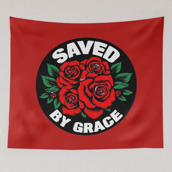 Item preview, Saved By Grace By God With Roses designed and sold by plushism.