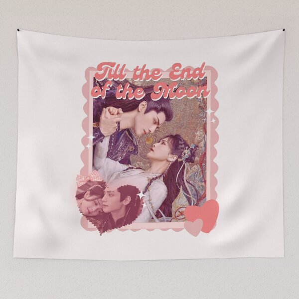 Item preview, Till the End of the Moon (2023) Chinese Drama Actor Pink Collage Scrapbook Collage Cozy Y2K designed and sold by HELL0WBELLO.