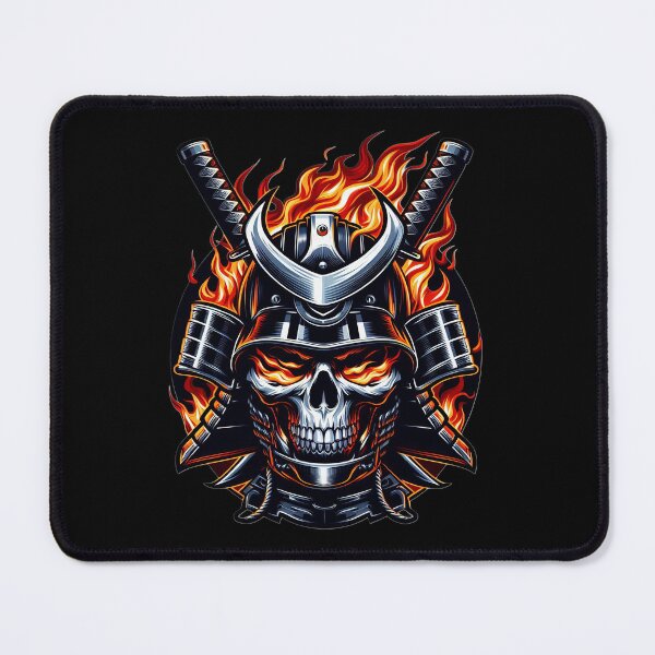 Item preview, Samurai skull with fire designed and sold by BlurBlurDesign.