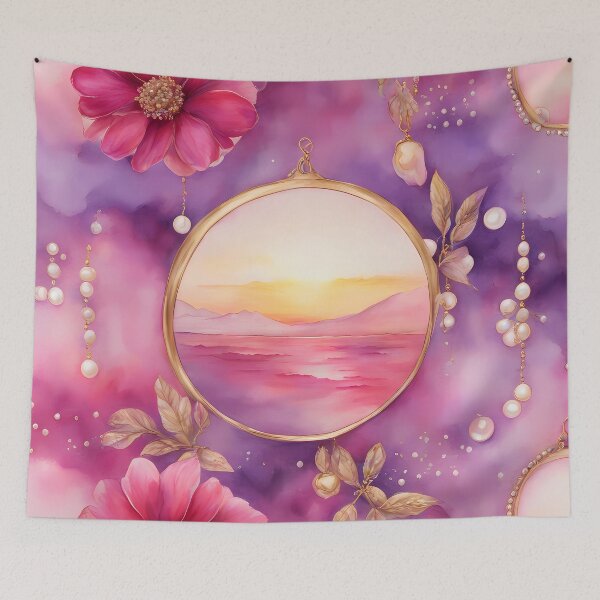 Item preview, Colorful Landscape Mirror designed and sold by CalmnessbyChoice.