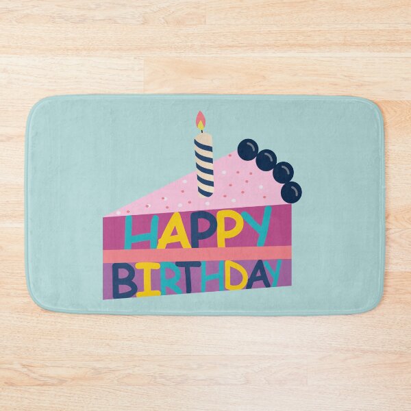 Item preview, Happy Birthday slice of cake with a candle designed and sold by AlginaPugachova.