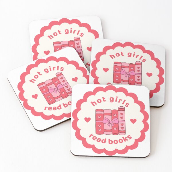 Item preview, Hot Girls Read Books Heart Badge designed and sold by Mollysb428.