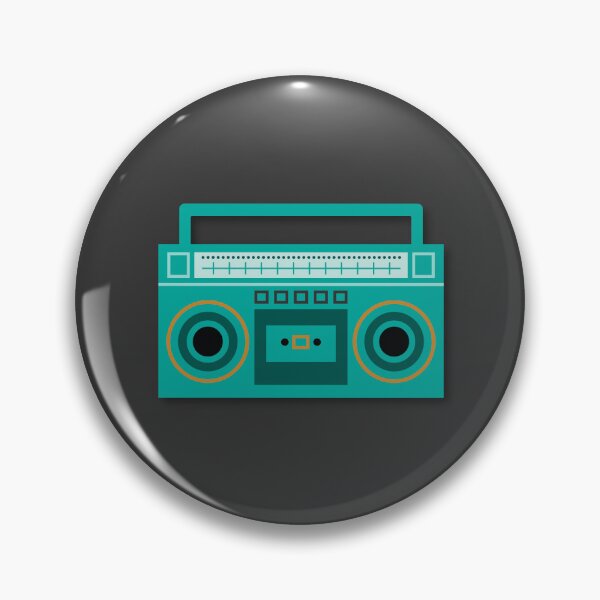 Artikelvorschau, Retro Ghettoblaster türkis entworfen und verkauft von MarleinWinter.
