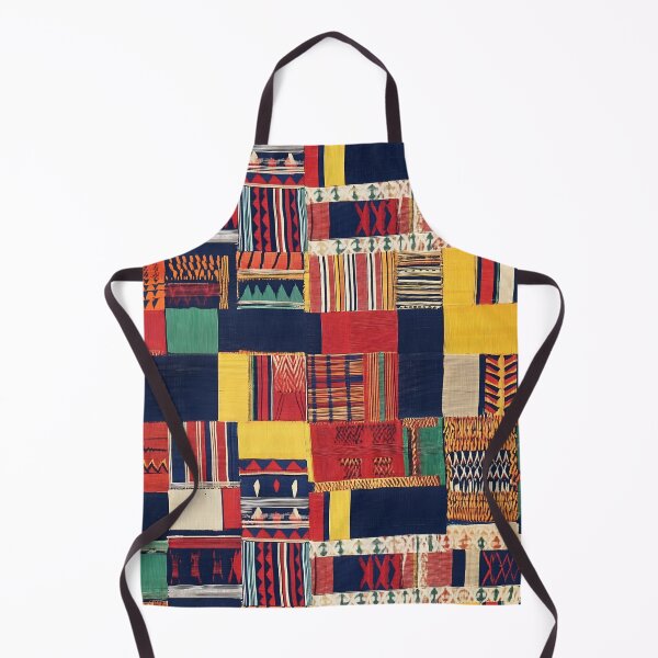 Artikelvorschau, Kente-Stoff, hergestellt durch KI, ghanaisches Textil aus handgewebten Streifen aus Seide und Baumwolle entworfen und verkauft von House-of-Wyld.