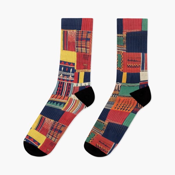 Artikelvorschau, Kente-Stoff, hergestellt durch KI, ghanaisches Textil aus handgewebten Streifen aus Seide und Baumwolle entworfen und verkauft von House-of-Wyld.