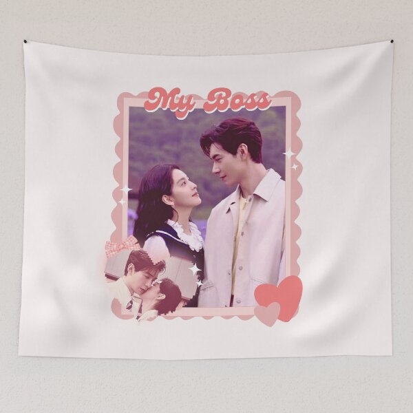 Item preview, My Boss (2024) Chinese Drama Actor Pink Collage Scrapbook Collage Cozy Y2K designed and sold by HELL0WBELLO.