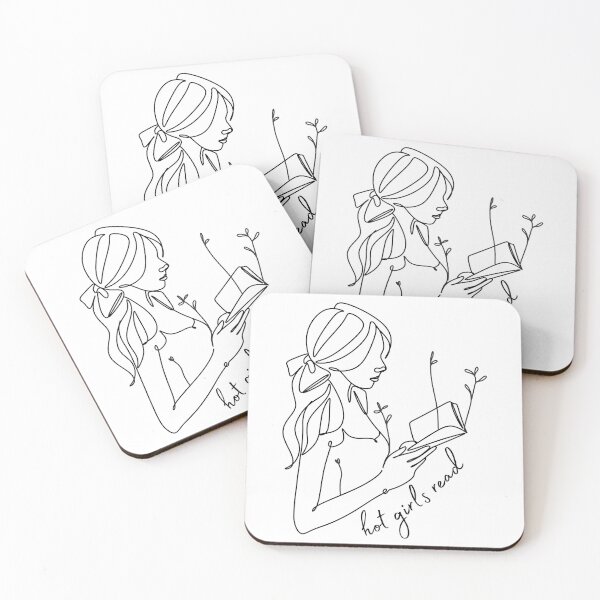 Item preview, Hot Girls Read Line Drawing designed and sold by Mollysb428.